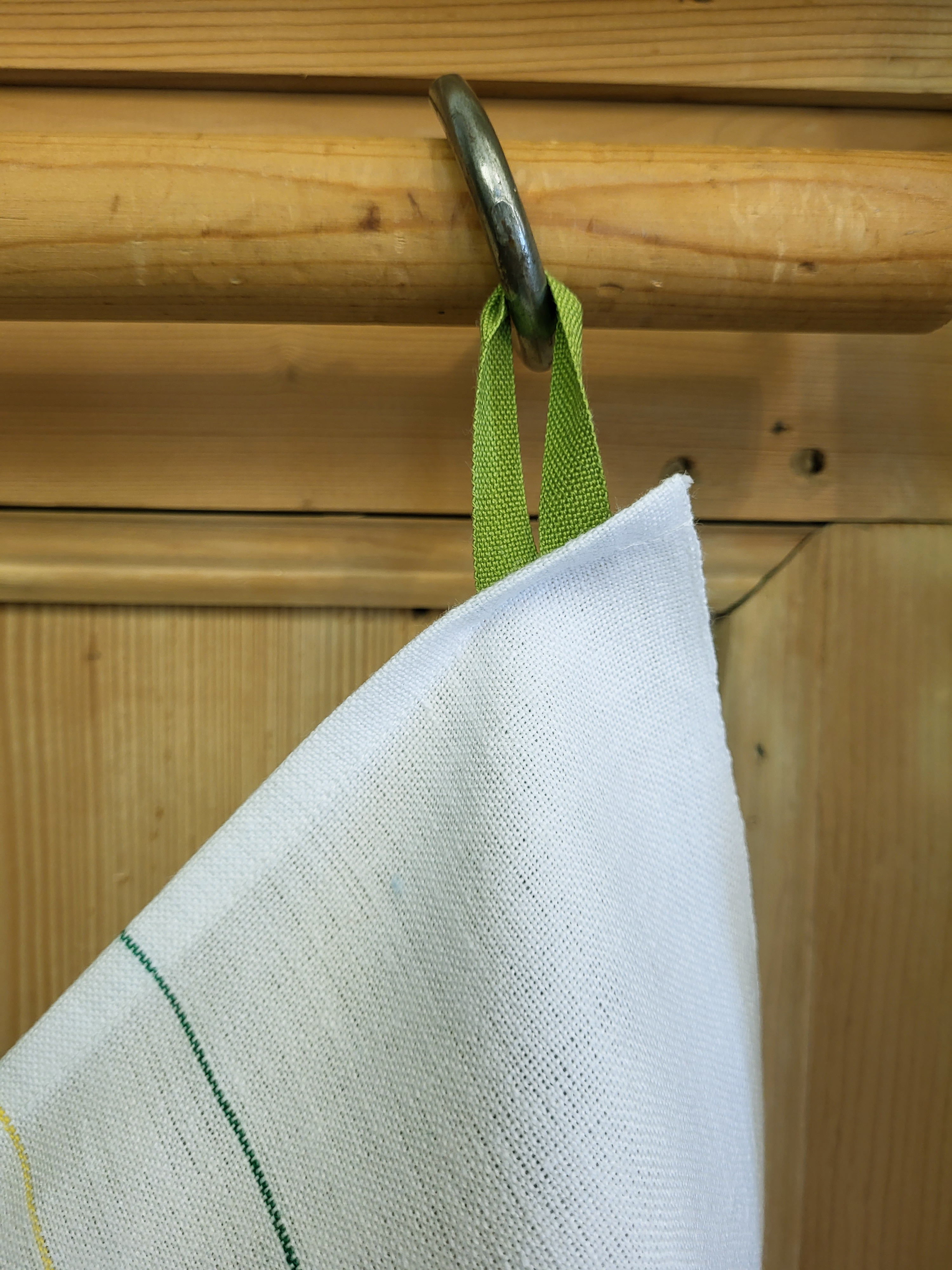 Asciugamano/asciugamano da cucina gancio verde